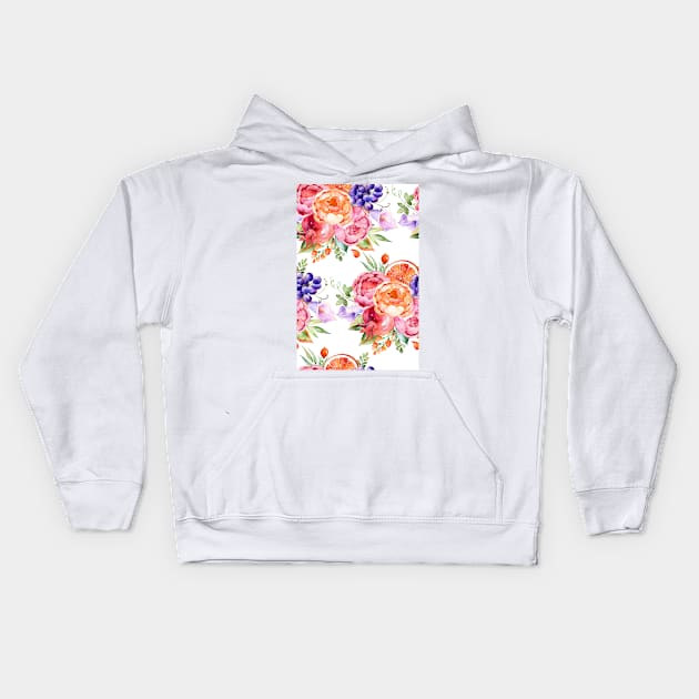 Water Color Melody Kids Hoodie by justrachna